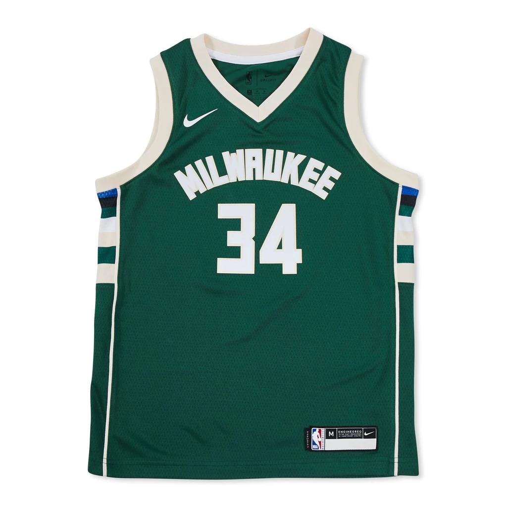 商品NIKE|Nike NBA Milwaukee Bucksantetokounmpo Giannis - Grade School Vests,价格¥643,第1张图片