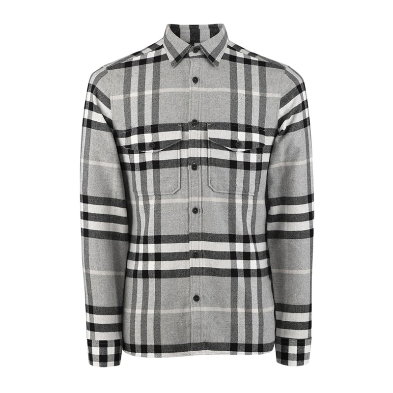 商品Burberry|Burberry 博柏利 Brit男士格纹长袖衬衫全棉 3942159,价格¥2131,第1张图片