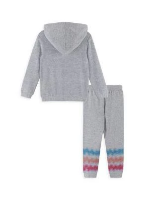 商品Andy & Evan|​Little Girl’s & Girl’s 2-Piece Hacci Hoodie & Joggers Set,价格¥265,第3张图片详细描述