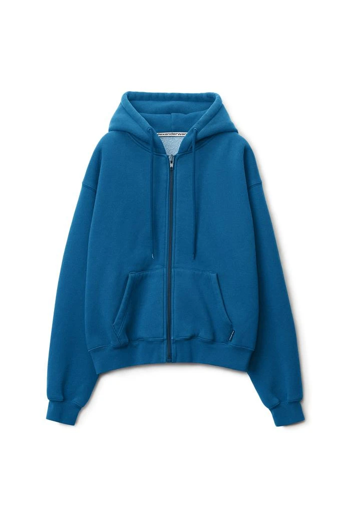 商品Alexander Wang|ZIP HOODIE IN DENSE FLEECE,价格¥1312,第1张图片