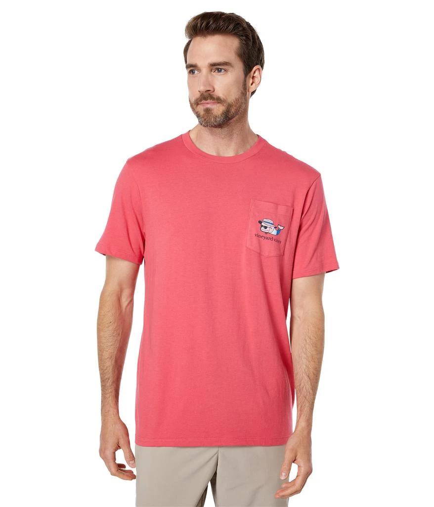 商品Vineyard Vines|Short Sleeve Americana Beach Whale Pocket T-Shirt,价格¥227,第2张图片详细描述