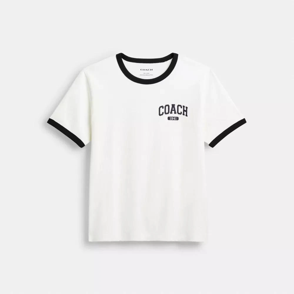 商品Coach|Sporty Signature Classic 70 S T Shirt In Organic Cotton,价格¥613,第1张图片