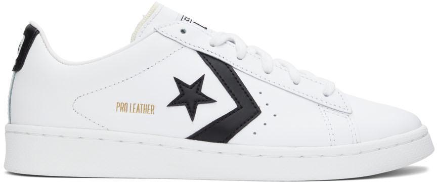 商品Converse|White Pro Leather Sneakers,价格¥576,第1张图片