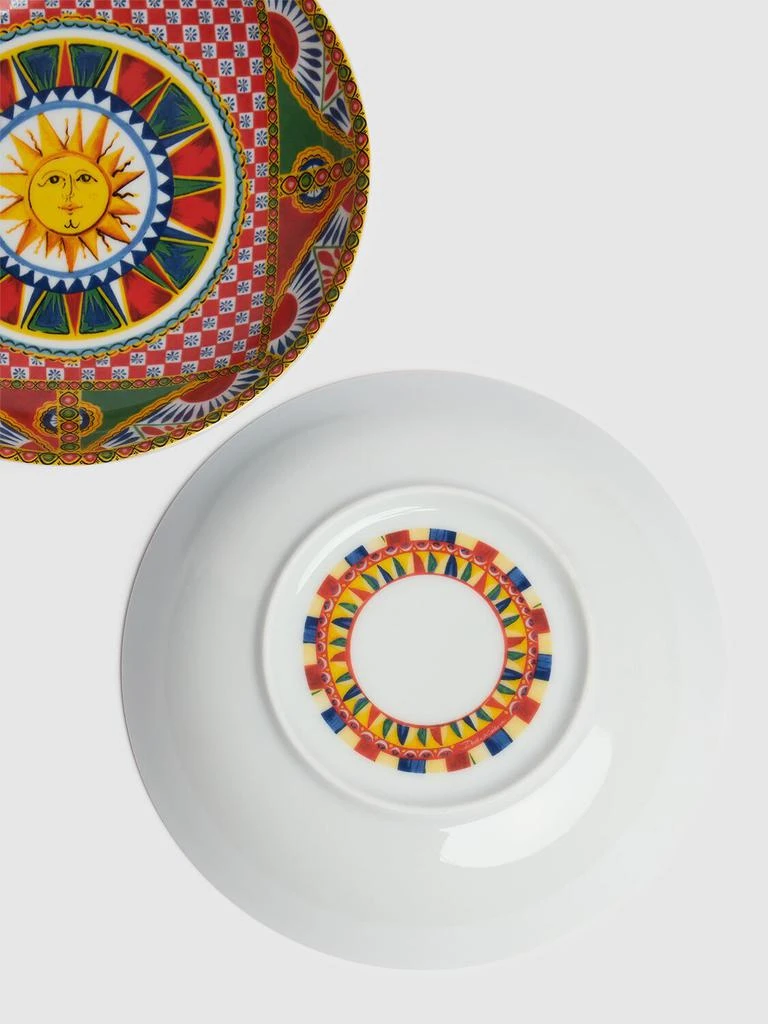 商品Dolce & Gabbana|Set Of 2 Sole Carretto Soup Plates,价格¥3287,第2张图片详细描述