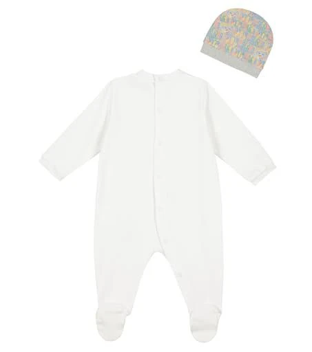 商品Moschino|Baby cotton onesie, bib and hat set,价格¥1057,第4张图片详细描述