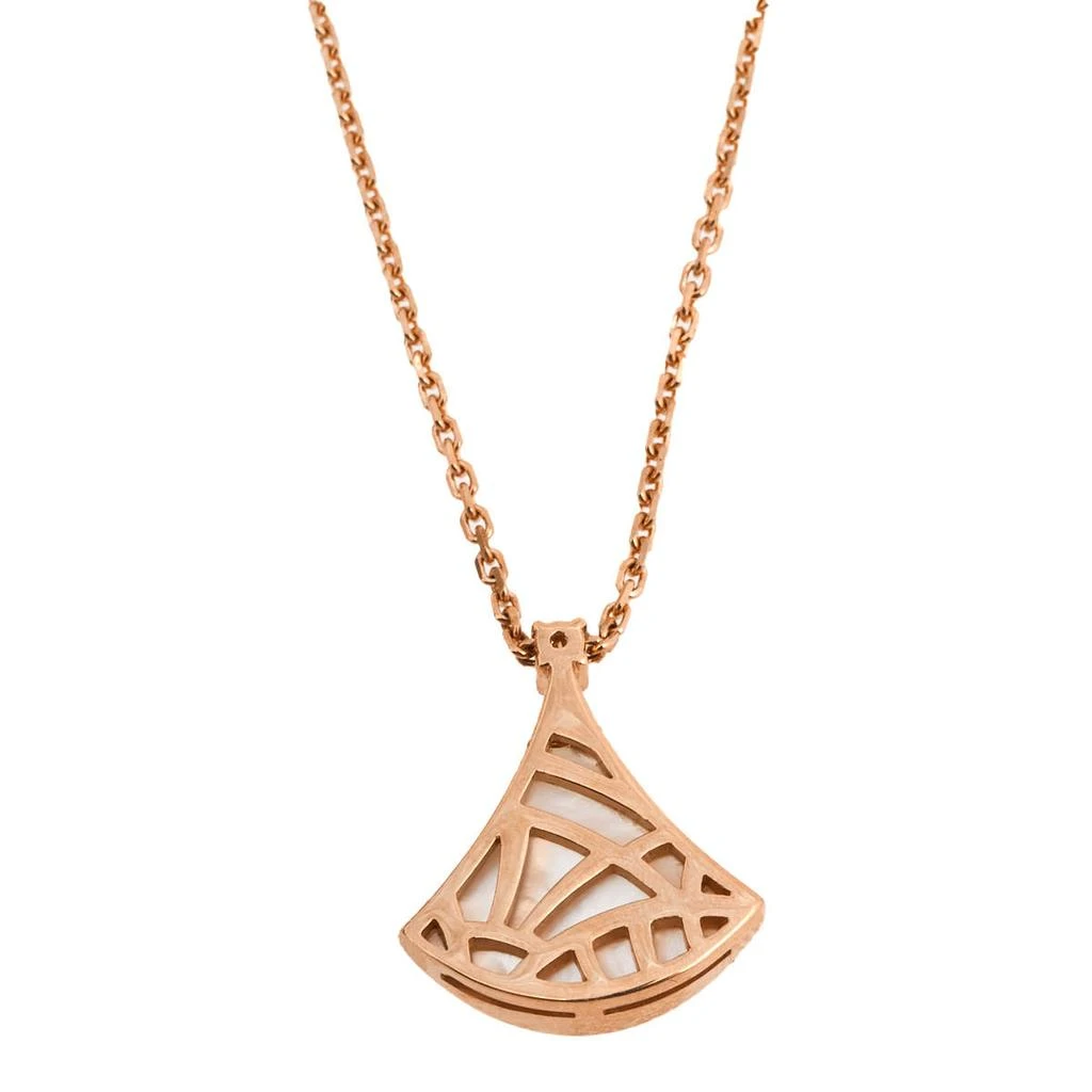 商品[二手商品] BVLGARI|Bvlgari Divas' Dream Diamond Mother of Pearl 18K Rose Gold Pendant Necklace,价格¥13448,第3张图片详细描述
