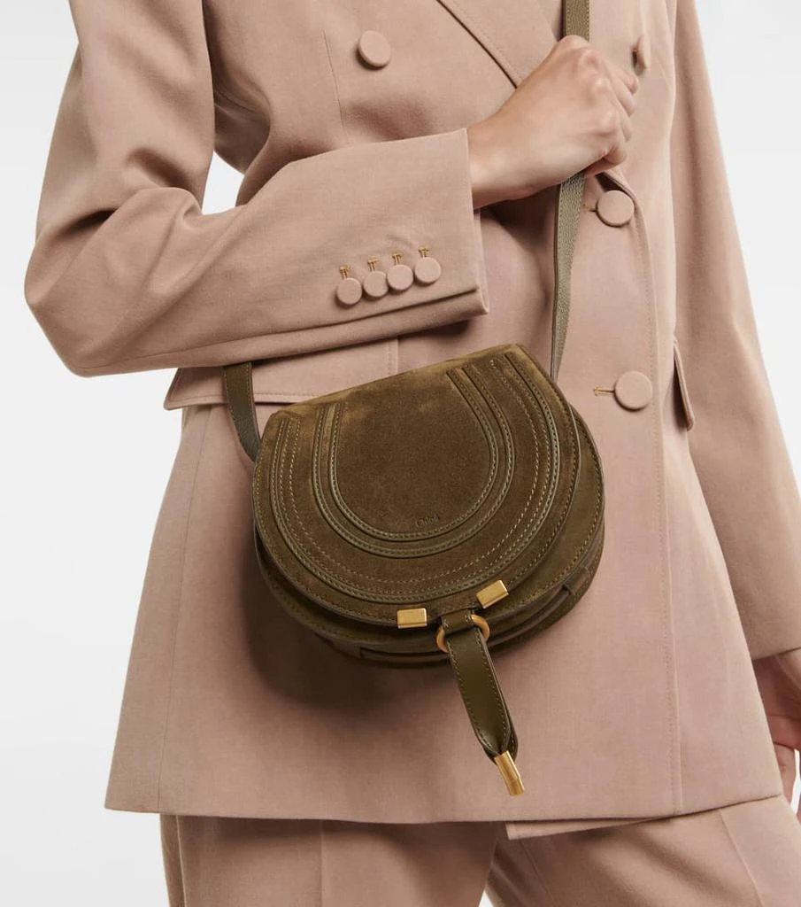 商品Chloé|Marcie Small suede crossbody bag,价格¥8646,第2张图片详细描述