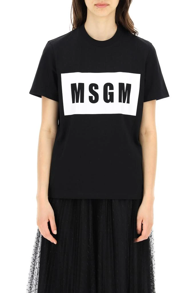 商品MSGM|Msgm Logo Box T Shirt,价格¥448,第2张图片详细描述