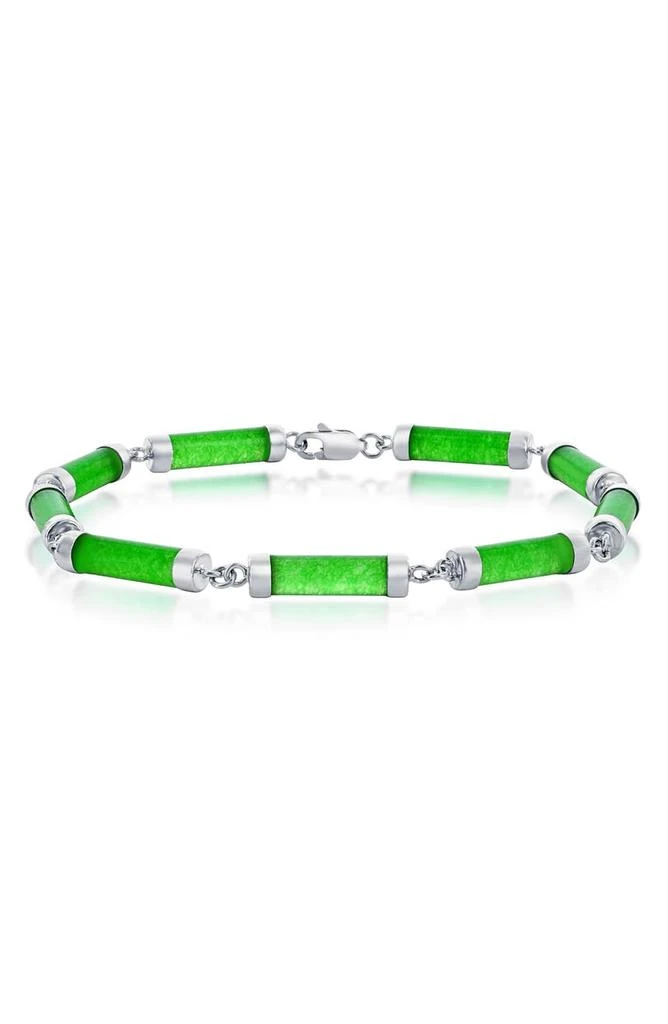 商品SIMONA|Jade Cylinder Link Bracelet,价格¥1124,第1张图片