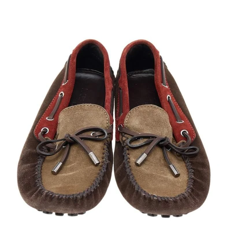商品[二手商品] Louis Vuitton|Louis Vuitton Multicolor Suede Arizona Slip On Loafers Size 42,价格¥2879,第3张图片详细描述