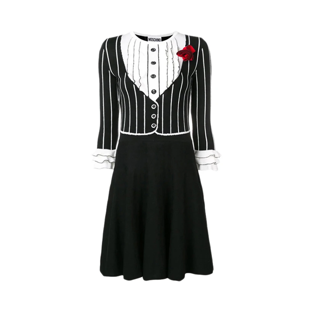 商品Moschino|Moschino 莫斯奇诺 女士黑色连衣裙 EA0484-0500-2555,价格¥4564,第1张图片