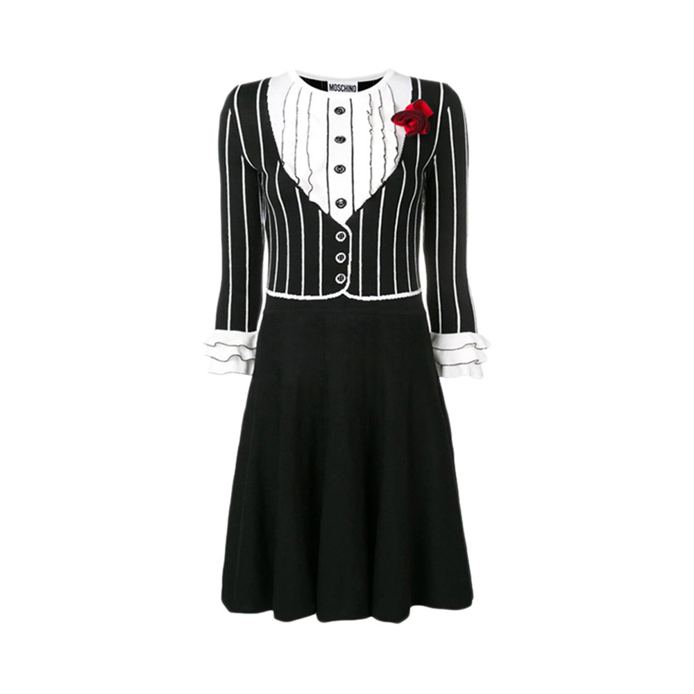 商品Moschino|Moschino 莫斯奇诺 女士黑色连衣裙 EA0484-0500-2555,价格¥4300,第1张图片