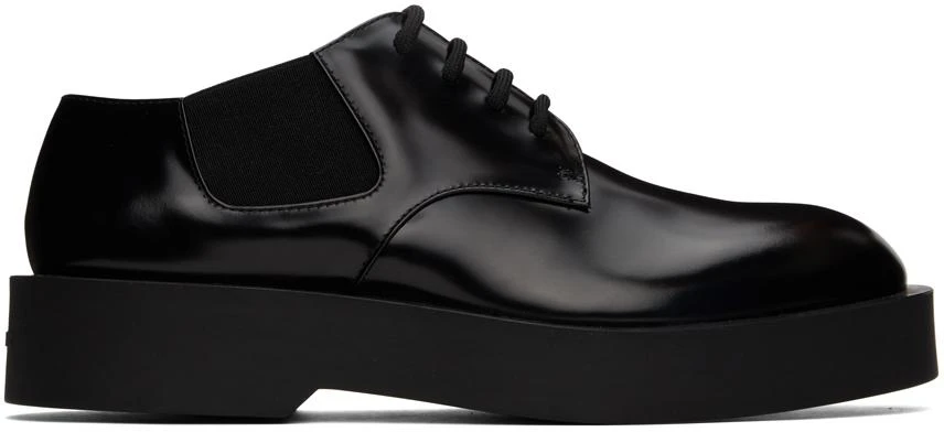 商品Jil Sander|Black Polished Derbys,价格¥6212,第1张图片