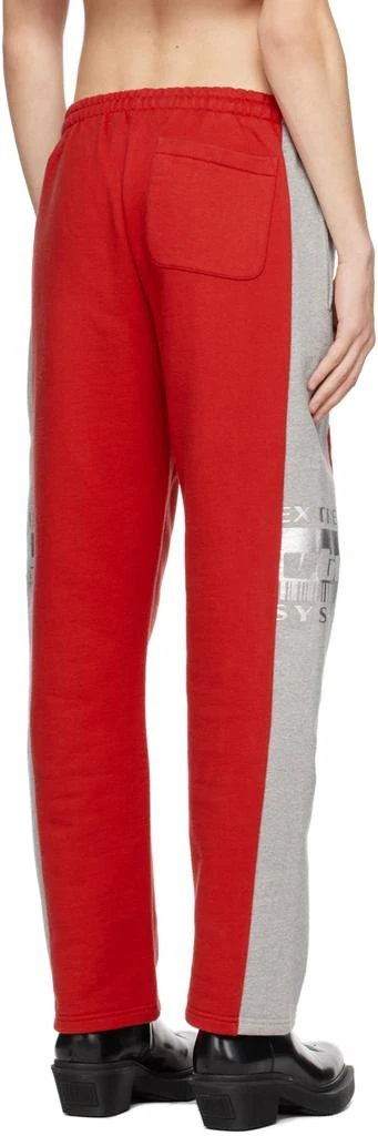 商品VTMNTS|Red & Gray 'Extreme System' Lounge Pants,价格¥3438,第3张图片详细描述