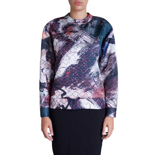 Prabal Gurung Printed Satin Sweatshirt M商品第2张图片规格展示