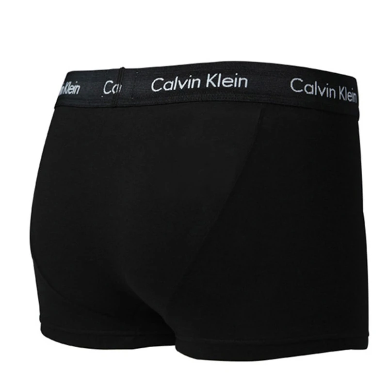 Calvin Klein 卡尔文 克莱恩 黑色棉弹性纤维男士平角内裤一条装 NU2664-001 商品