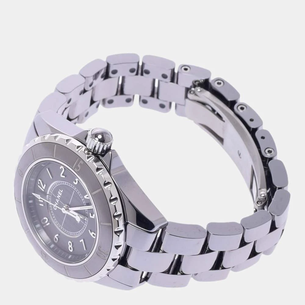 商品[二手商品] Chanel|Chanel Grey Stainless Steel And Ceramic J12 H2978 Quartz Women's Wristwatch 33 mm,价格¥21065,第2张图片详细描述