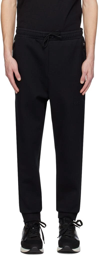 商品Hugo Boss|Black Drawstring Track Pants,价格¥846,第1张图片