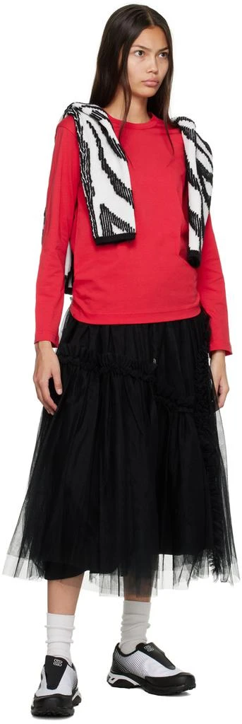 商品Comme des Garcons|Red Printed Long Sleeve T-Shirt,价格¥297,第4张图片详细描述