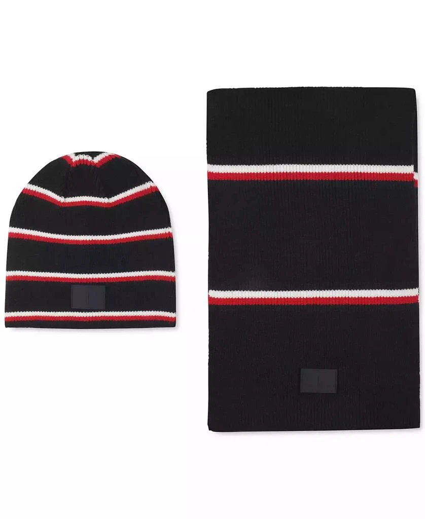 商品Tommy Hilfiger|Men's Global Stripe Beanie, Scarf & Gloves Set,价格¥367,第2张图片详细描述