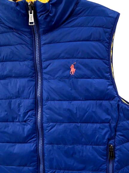 Polo Ralph Lauren Ralph Lauren Kids Baby Boys Reversible Padded Vest In Yellow Recycled Nylon Polo商品第3张图片规格展示