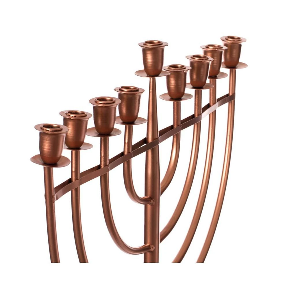 商品Vintiquewise|Modern Judaic Hanukkah Menorah 9 Branched Candelabra, Medium,价格¥2654,第4张图片详细描述