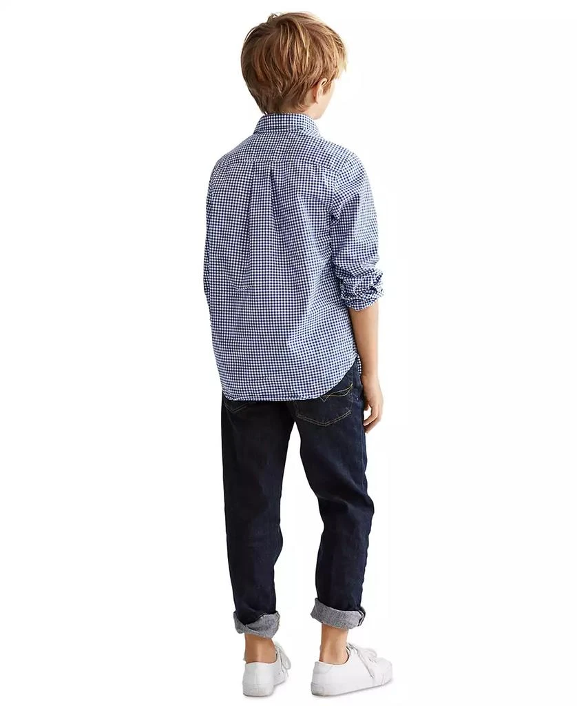 商品Ralph Lauren|Toddler and Little Boys Gingham Cotton Poplin Shirt,价格¥410,第2张图片详细描述