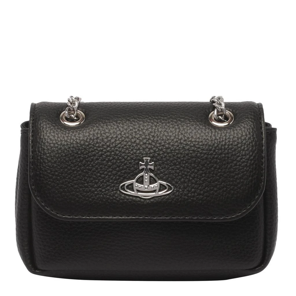 商品Vivienne Westwood|Vivienne Westwood Orb-Plaque Foldover Top Mini Bag,价格¥1269,第1张图片