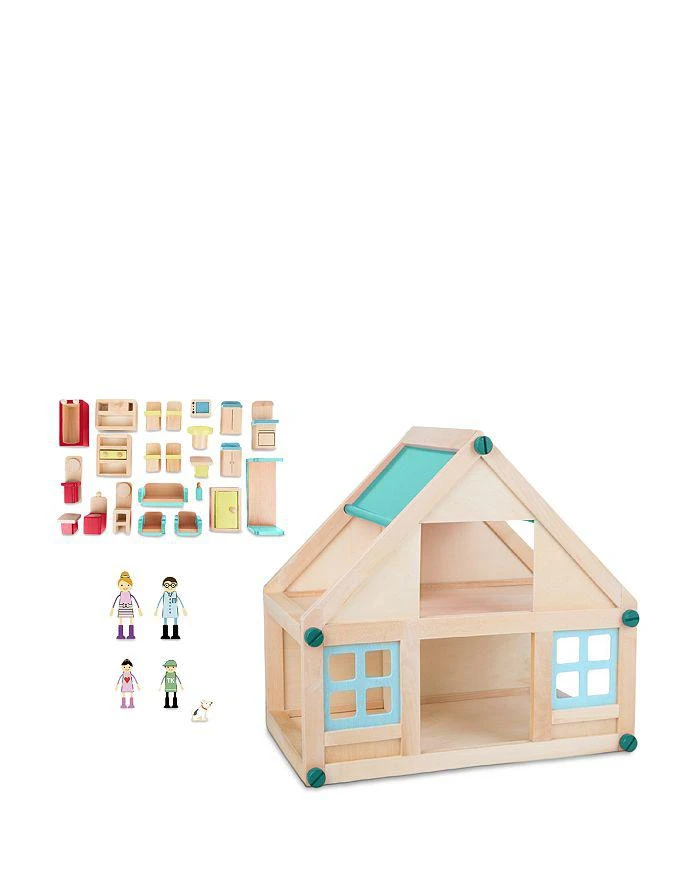 商品Teamson|Olivia's Little World by Kids Moose Lodge Cabin 3.5" Doll House Sea Green - Ages 3-7,价格¥815,第2张图片详细描述