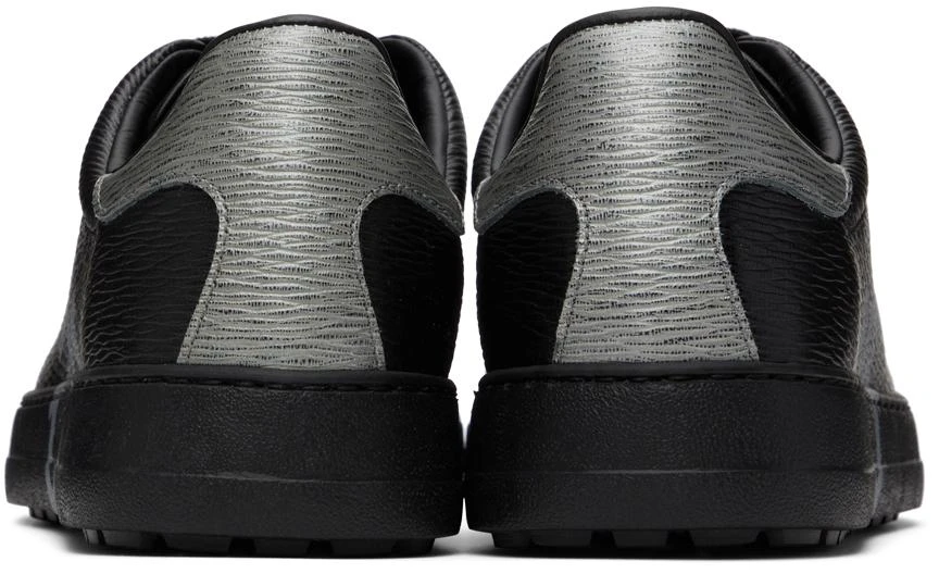 商品Salvatore Ferragamo|Black Gancini Sneakers,价格¥2404,第2张图片详细描述