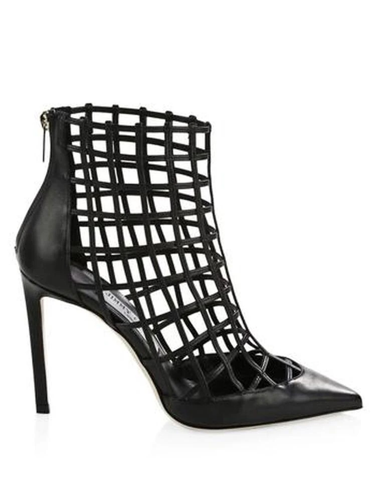 商品Jimmy Choo|Sheldon Leather Cage Heels,价格¥1952,第5张图片详细描述