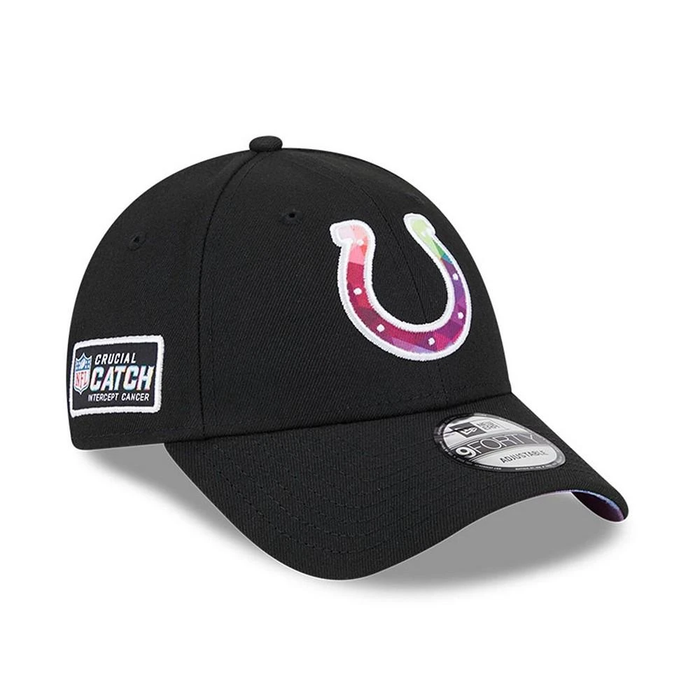 商品New Era|Men's Black Indianapolis Colts 2023 NFL Crucial Catch 9FORTY Adjustable Hat,价格¥253,第1张图片