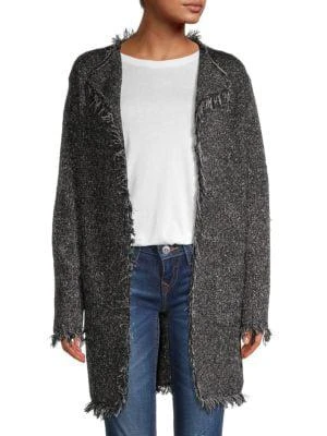 商品Max Studio|Fringed Longline Cardigan,价格¥251,第1张图片