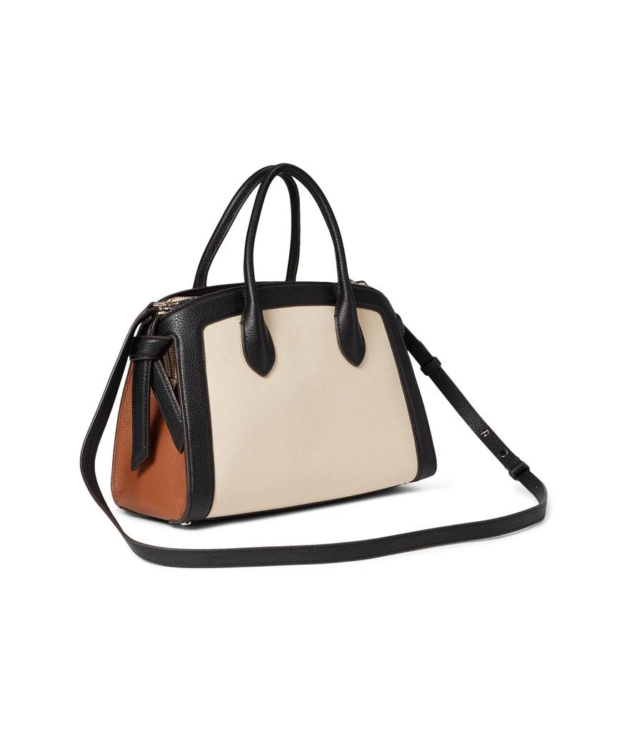 商品Kate Spade|Knott Color-Blocked Pebbled Leather Medium Zip Top Satchel,价格¥2549,第2张图片详细描述