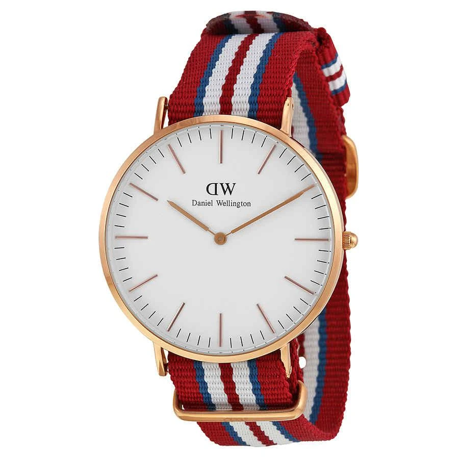 商品Daniel Wellington|Daniel Wellington Exeter White Dial Nato Mens Watch 0112DW,价格¥610,第1张图片