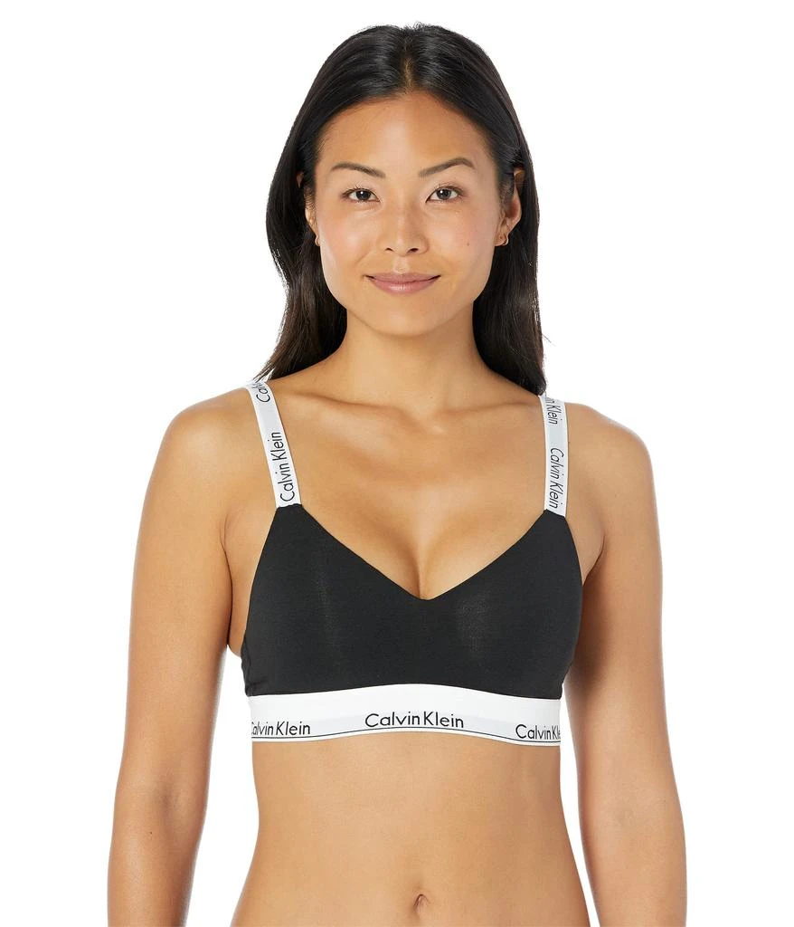 商品Calvin Klein|Modern Cotton Lightly Lined Bralette,价格¥354,第1张图片