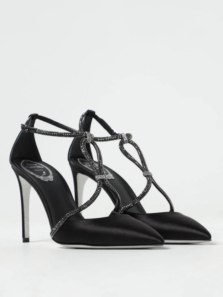 商品Rene Caovilla|René Caovilla Clippy Pumps in satin with rhinestones,价格¥4994,第2张图片详细描述