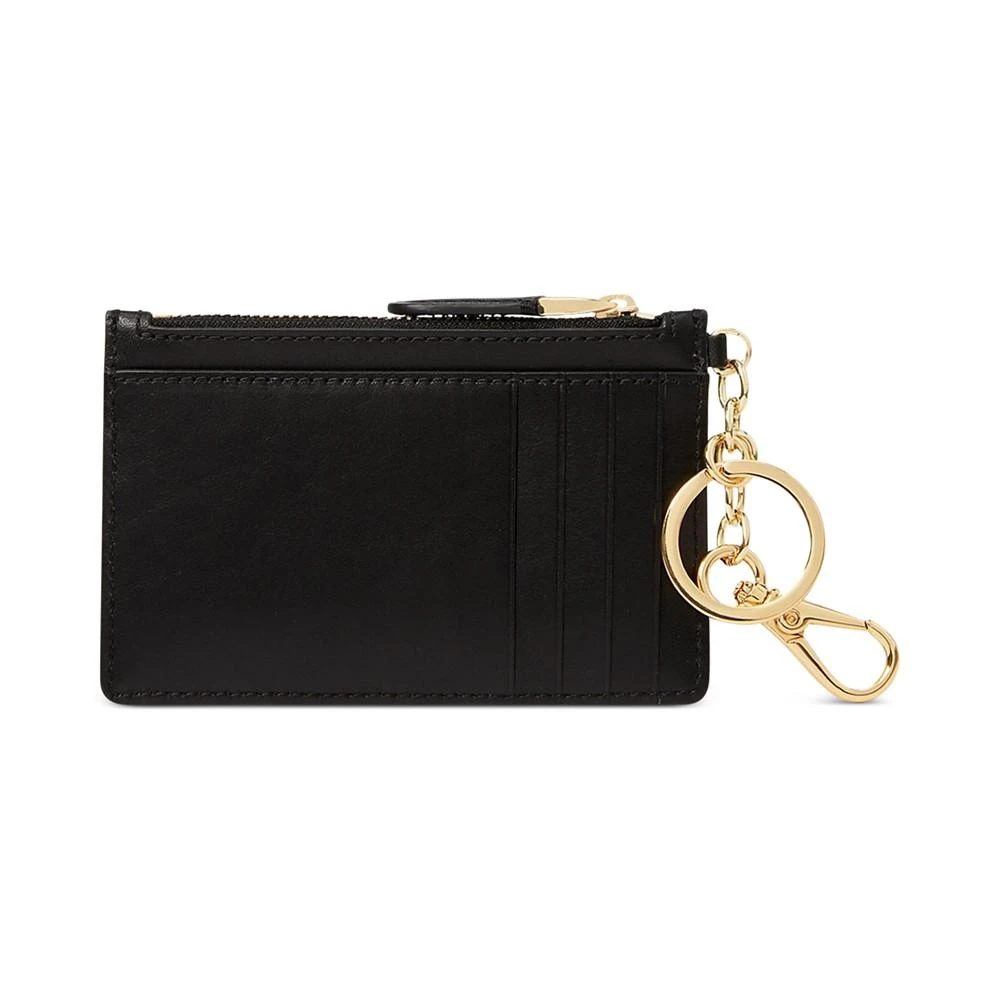 商品Ralph Lauren|Women's Full-Grain Leather Key-Ring Small Zip Card Case,价格¥562,第2张图片详细描述