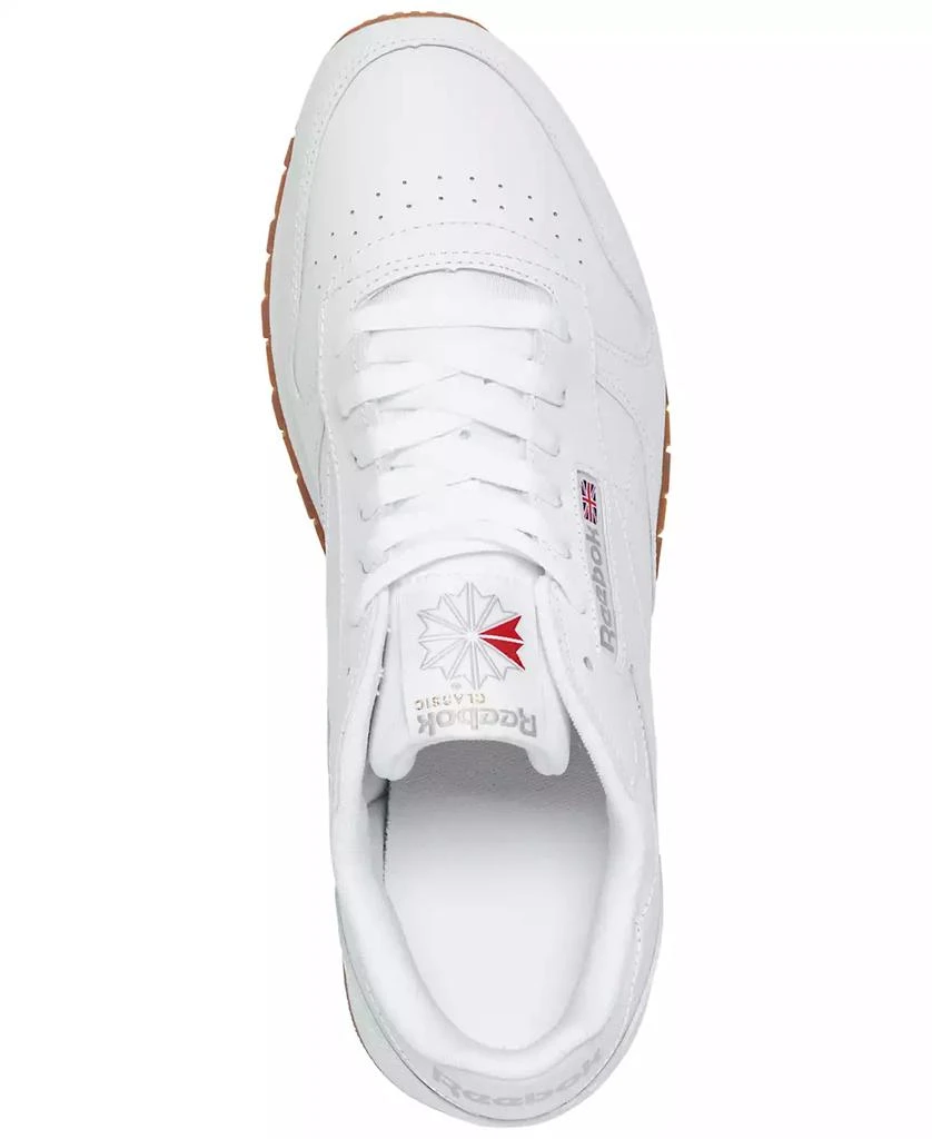 商品Reebok|Men's Classic Leather Casual Sneakers from Finish Line,价格¥262,第5张图片详细描述