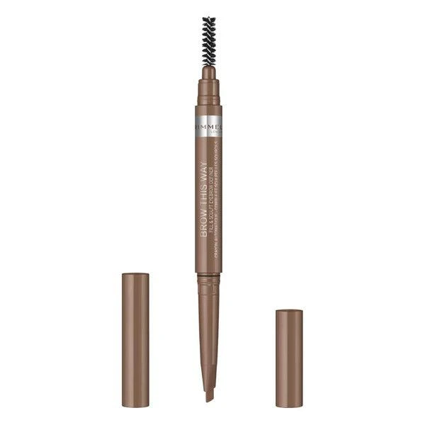 商品Rimmel|Rimmel Brow This Way Fill and Sculpt Eyebrow Definer 0.4g (Various Shades),价格¥90,第1张图片