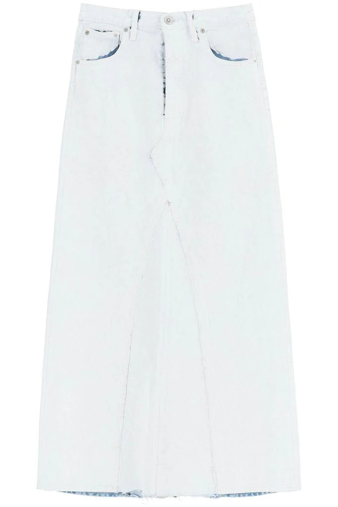 商品MAISON MARGIELA|PAINT EFFECT DENIM MAXI SKIRT,价格¥3058,第1张图片