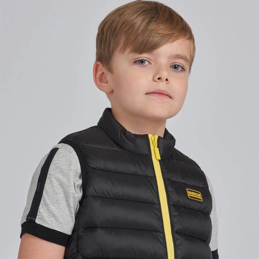 商品Barbour|Barbour International Boys' Reed Gilet - Black/Yellow,价格¥284,第3张图片详细描述