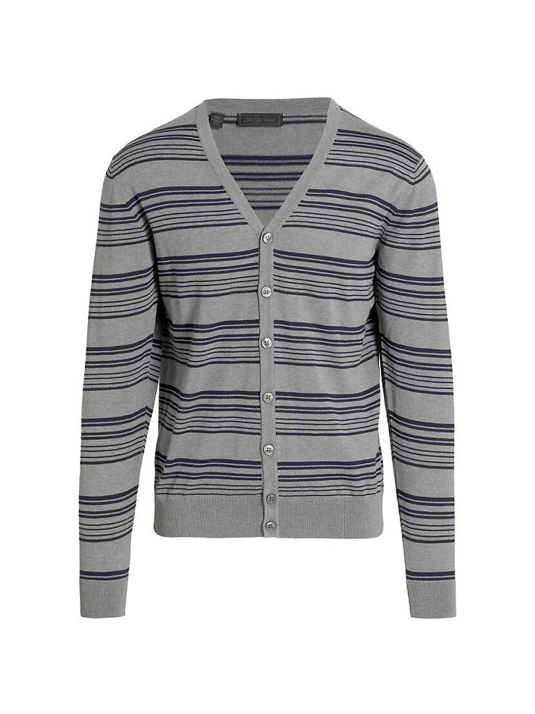 Saks Fifth Avenue COLLECTION Striped Cardigan Sweater 1