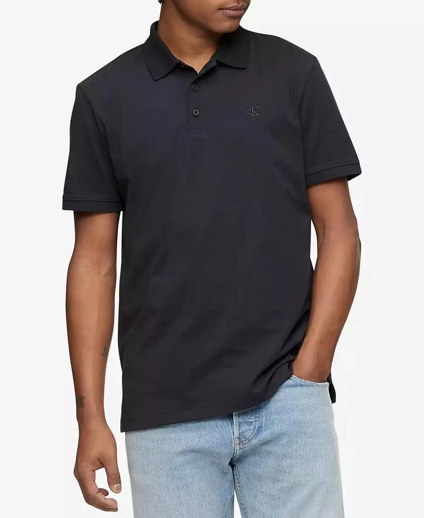 商品Calvin Klein|男士运动修身光滑棉质 Polo 衫 多款配色,价格¥238,第1张图片