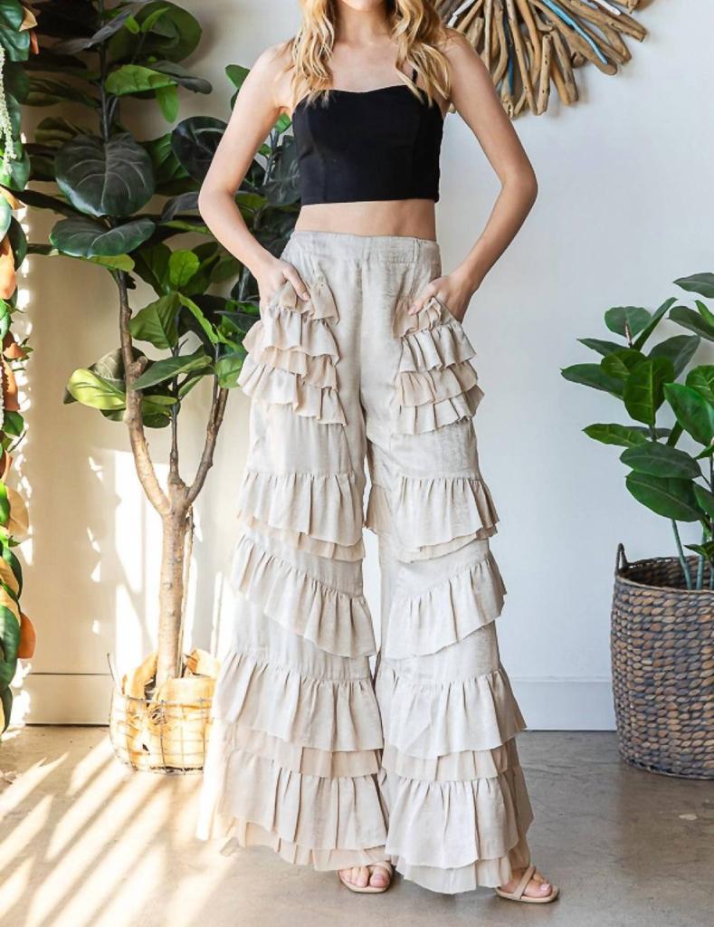 パンツ Eaphi RUFFLE ASYMMETRY PANTS Eaphi RUFFLE ASYMMETRY PANTS