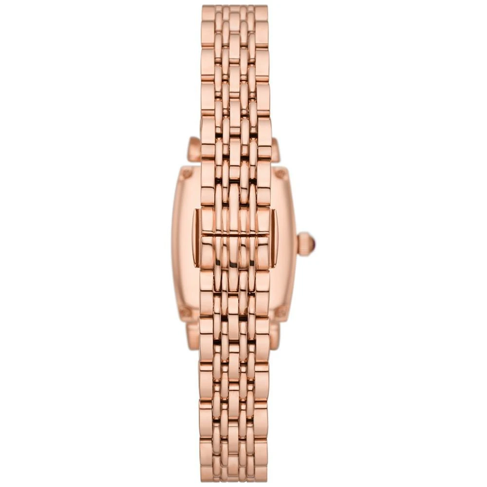 商品Emporio Armani|Women's Rose Gold-Tone Stainless Steel Bracelet Watch 26mm,价格¥2807,第3张图片详细描述