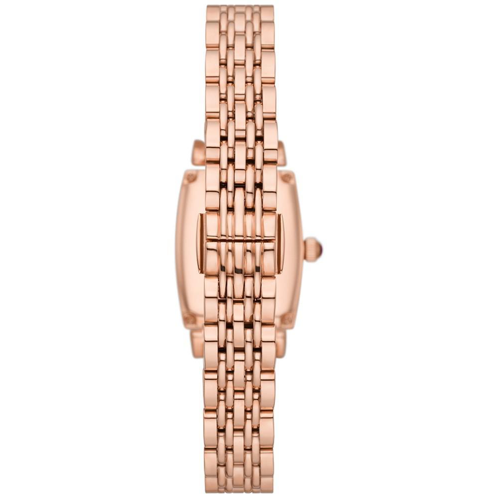 商品Emporio Armani|Women's Rose Gold-Tone Stainless Steel Bracelet Watch 26mm,价格¥2714,第5张图片详细描述