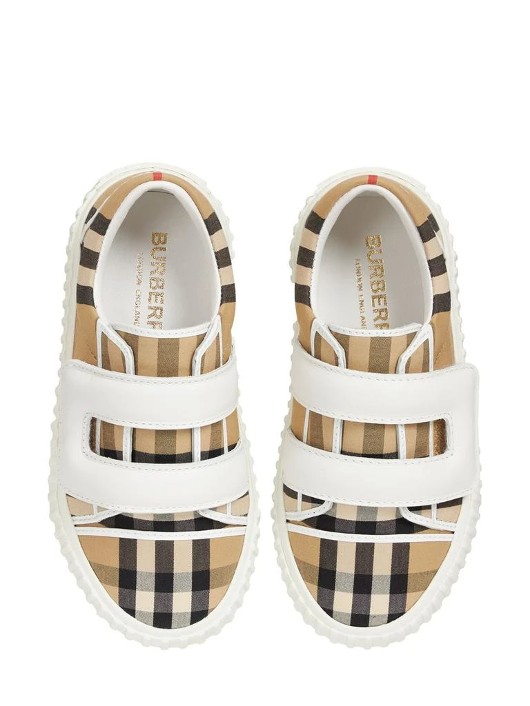 商品Burberry|Check Print Cotton Strap Sneakers,价格¥2317,第1张图片详细描述