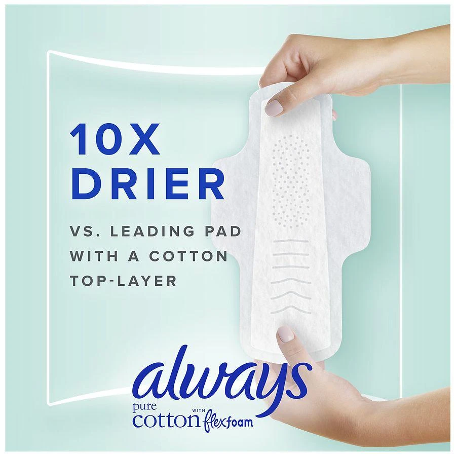 商品Always|Pads with FlexFoam, with wings No scent, Size 2, Heavy Absorbency,价格¥97,第2张图片详细描述