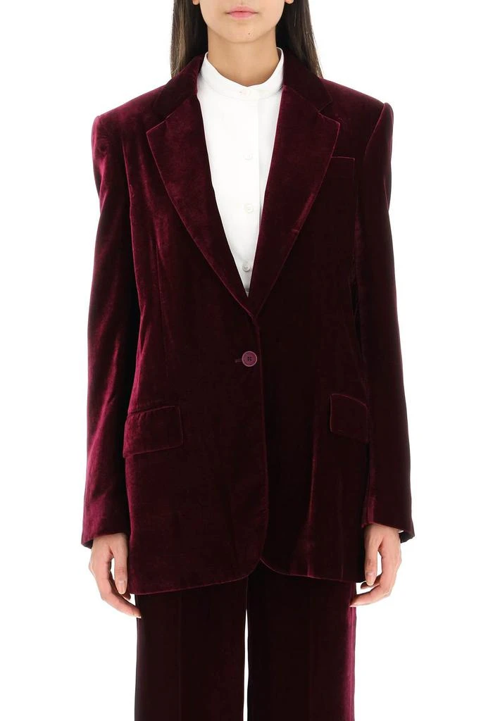 商品Stella McCartney|Stella McCartney Velvet Boyfriend Blazer,价格¥8105,第2张图片详细描述